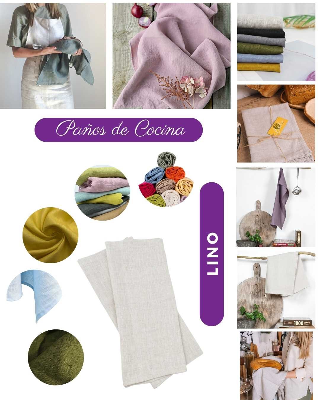 Paños de lino absorbentes