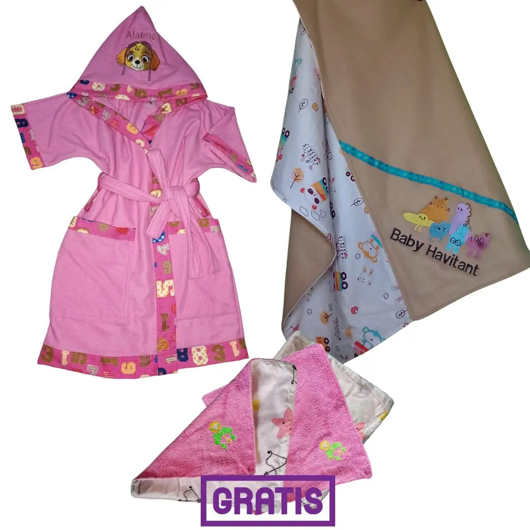 Bata, cobija y trapitos personalizados
